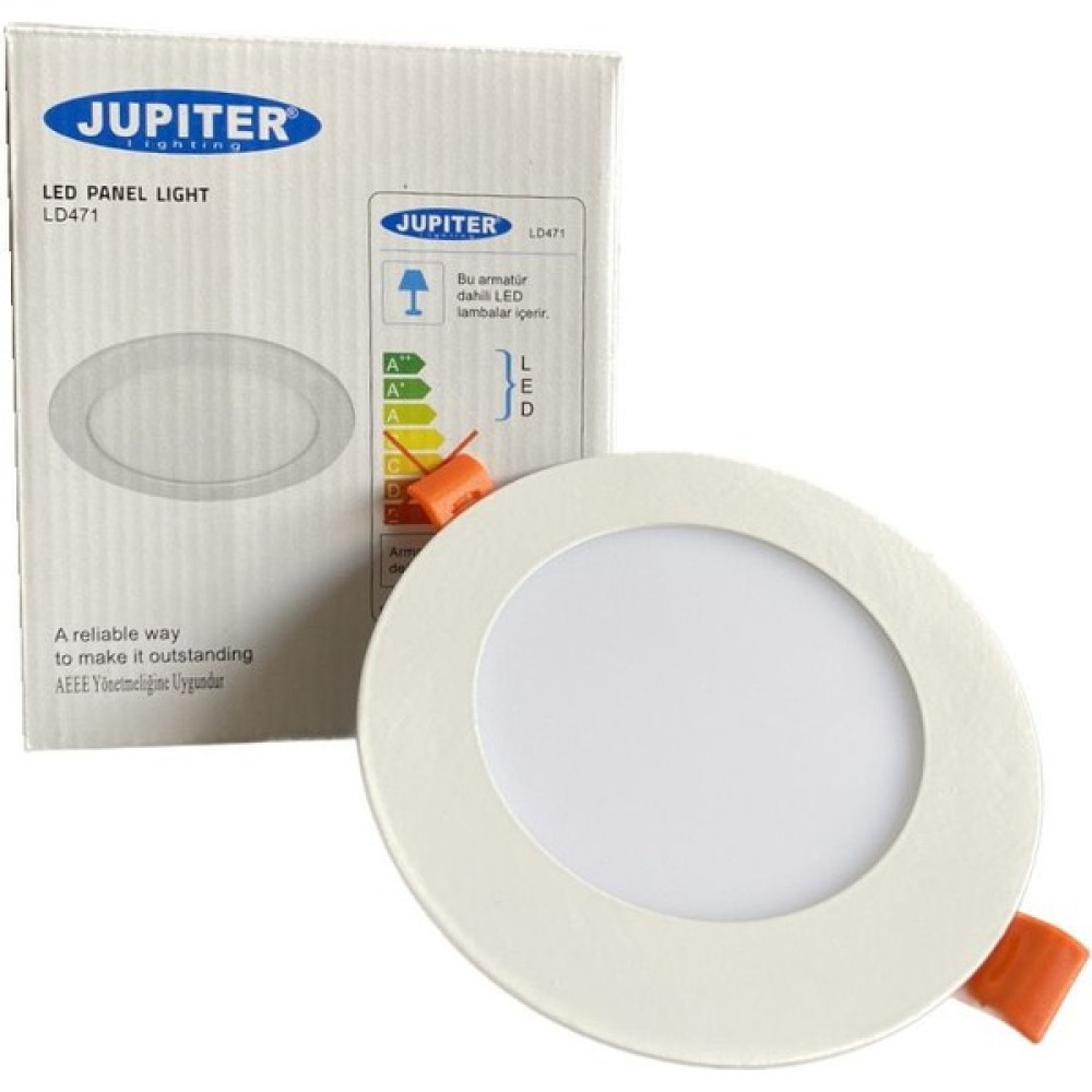 Jupiter LD471 Slim Yuvarlak LED Panel 6W (6500K) 5 Adet Diğer Fiyatı