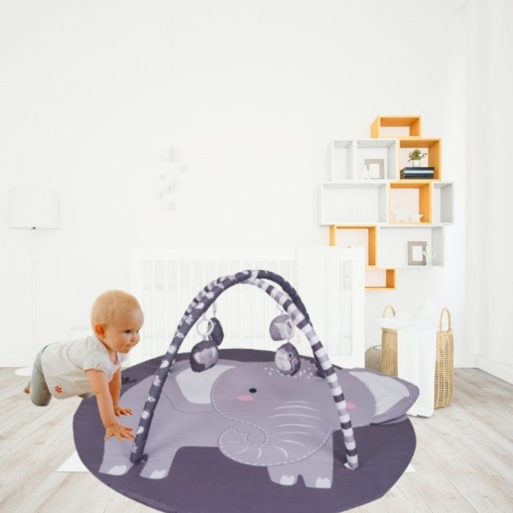 Jusso Bigger Play Mat Oyun Halısı ve Oyun Matı 115*115 cm - Gri - Beyaz - 115 x 115 cm Oyuncak Fiyatı