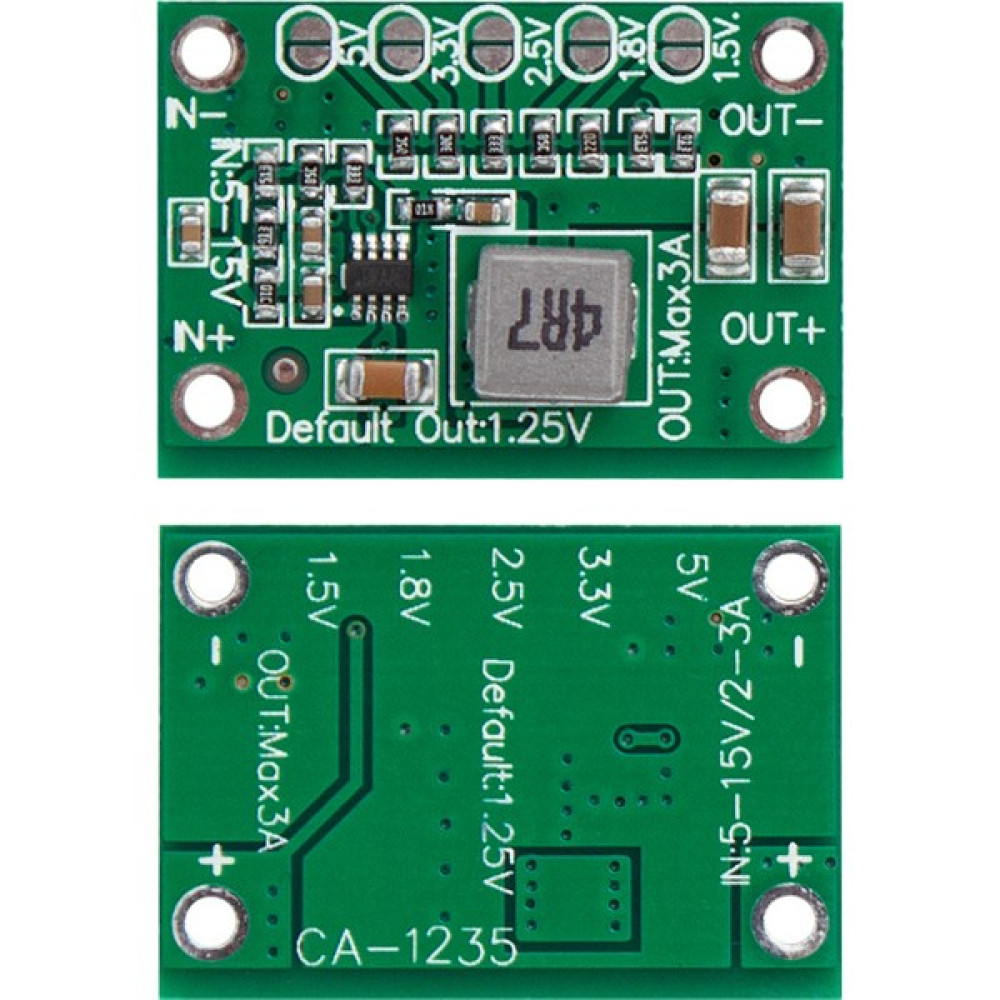Just Cheap Power Supply Modul CA-1235 1.25V 1.5 1.8 2.5 3.3 5V Out 3A 5V-15V In (4434) Kaynak Makineleri Fiyatı