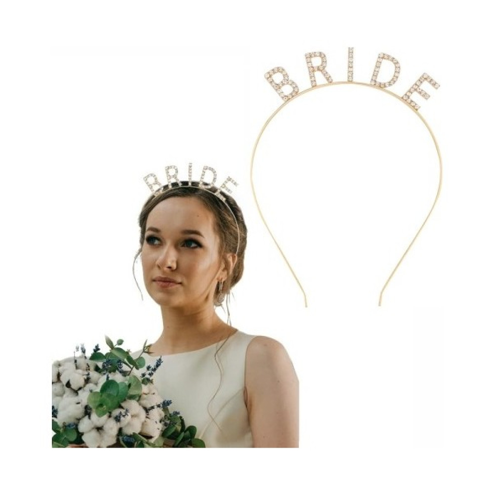 Just Cheap Store Altın Gold Renk Bekarlığa Veda Kristal Taş Bride Tacı Ithal - Altın - Pembe Oto Boyaları Fiyatı