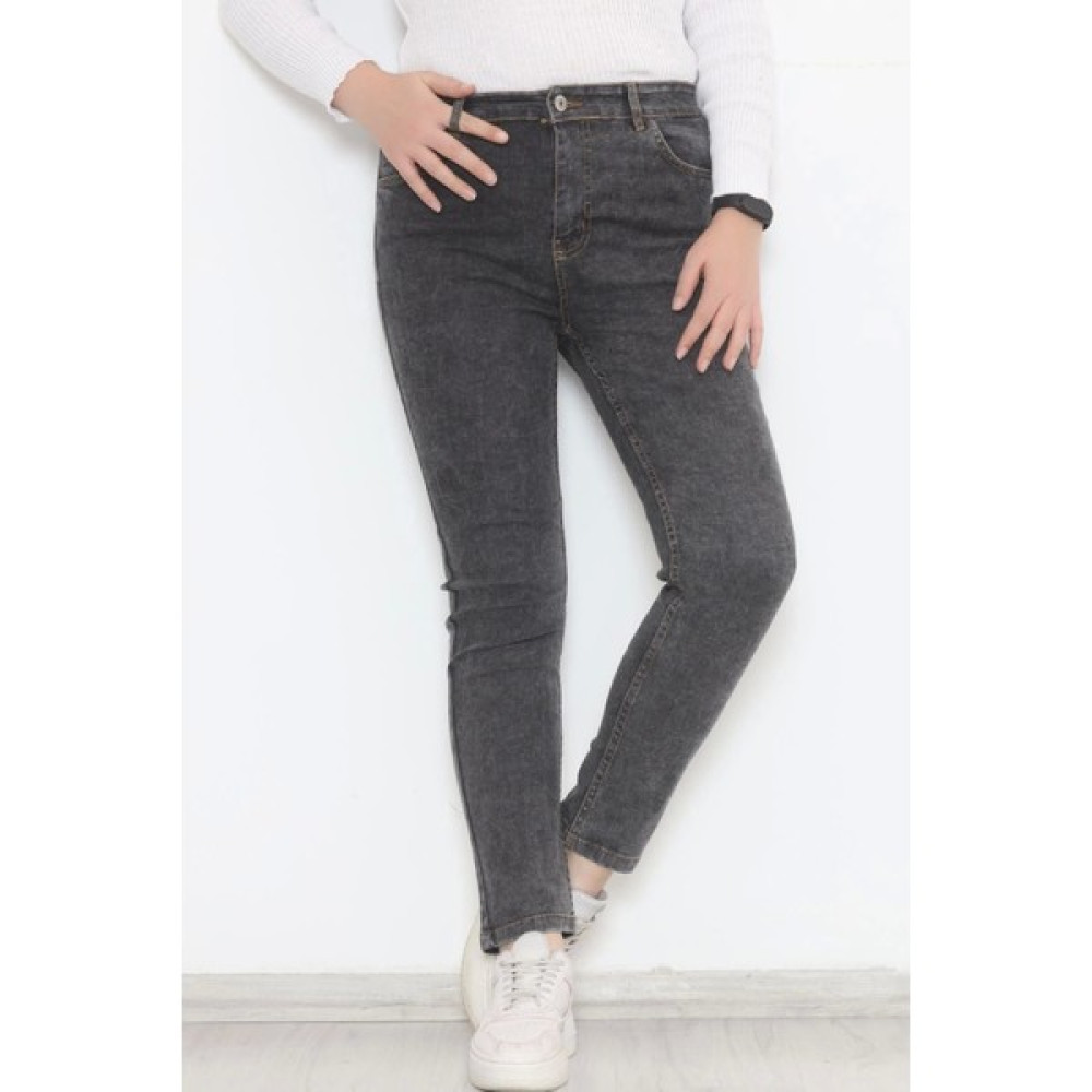 Just Cheap Store Büyük Beden Kot Pantolon Koyufüme - 12260.1431. Bayan Jeans / Kot Pantolon Fiyatı