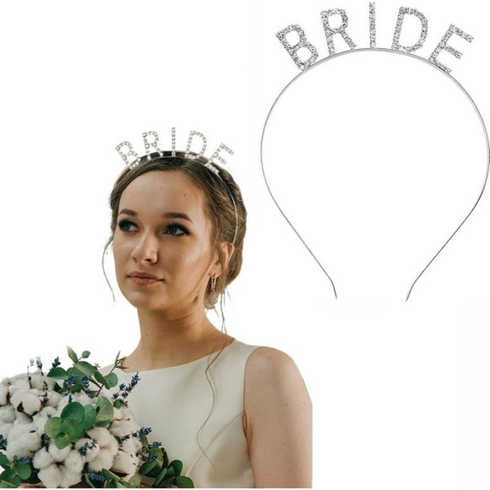 Just Cheap Store Gümüş Renk Bekarlığa Veda Kristal Taş Bride Tacı Ithal 16x10 Cm - Renkli Oto Boyaları Fiyatı