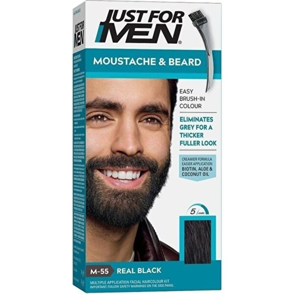 Just For Men 5 Dakikada Doğal Görünüm Sakal Bıyık Boyama Siyah Renk M-55 Saç Boyası Fiyatı