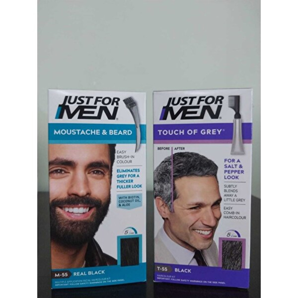 Just For Men Siyah Sakal ve Süper Bıyık Boyası M-55 ve Men Saç Boyası T-55 Saç Boyası Fiyatı