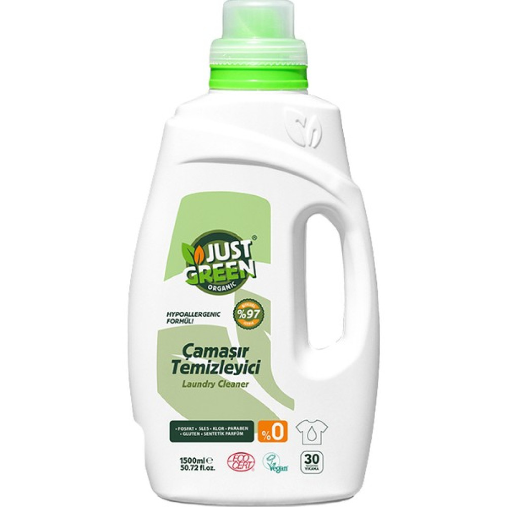Just Green Organic 6'lı Çamaşır Temizleyici 180 Yıkama 9 lt Çamaşır Deterjanı Fiyatı