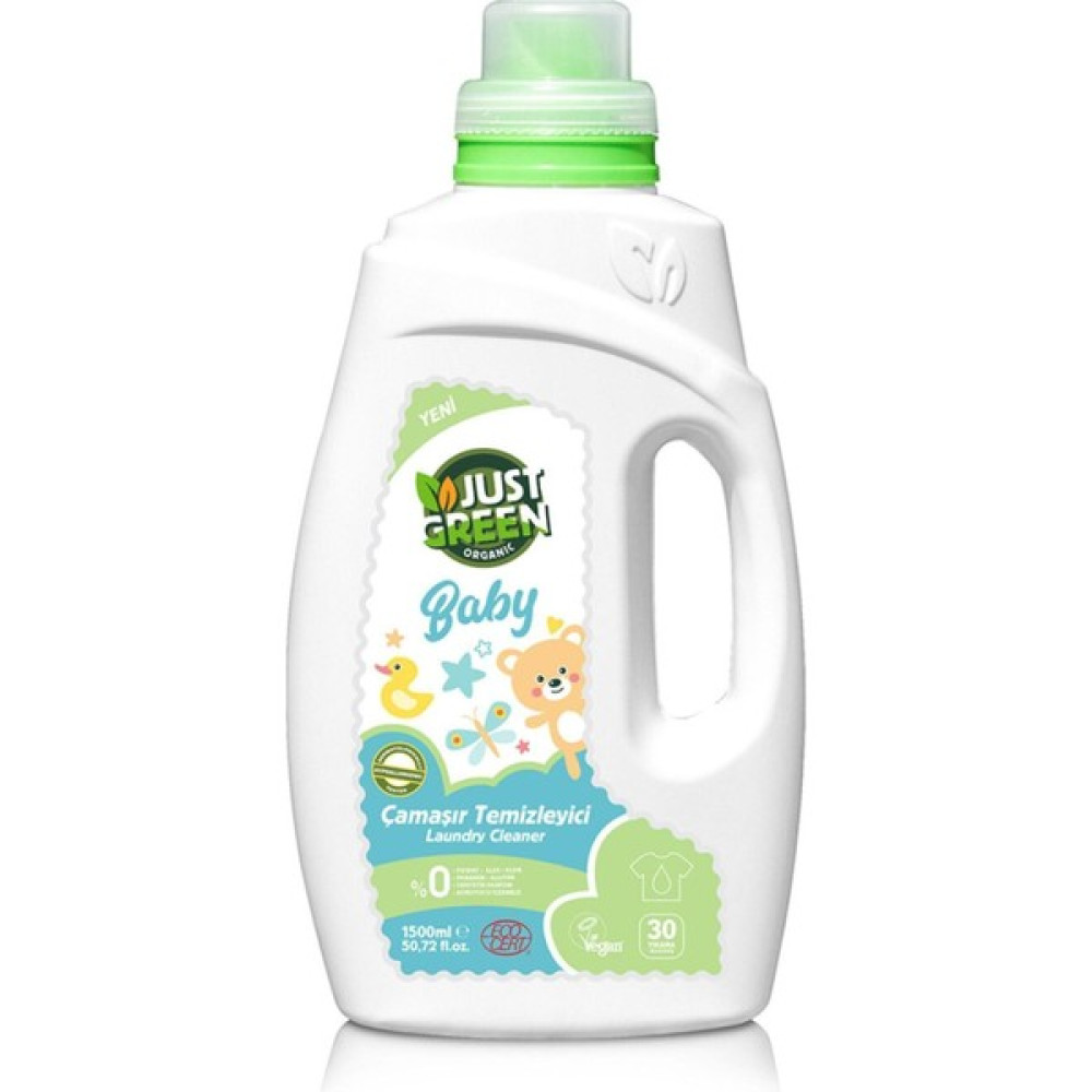 Just Green Organic Baby Çamaşır Temizleyici 30 Yıkama 1,5 Lt Çamaşır Yıkama Fiyatı