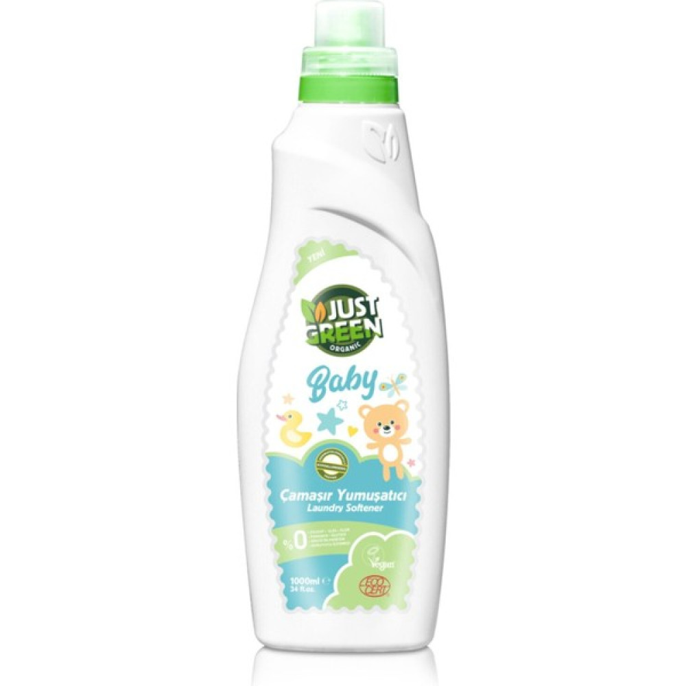 Just Green Organic Baby Yumuşatıcı 1000 ml - 1 lt Çamaşır Yıkama Fiyatı