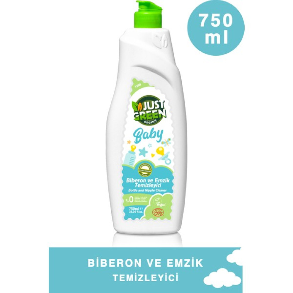 Just Green Organic Biberon ve Emzik Temizleyici 750ML - Yeşil Çamaşır Yıkama Fiyatı
