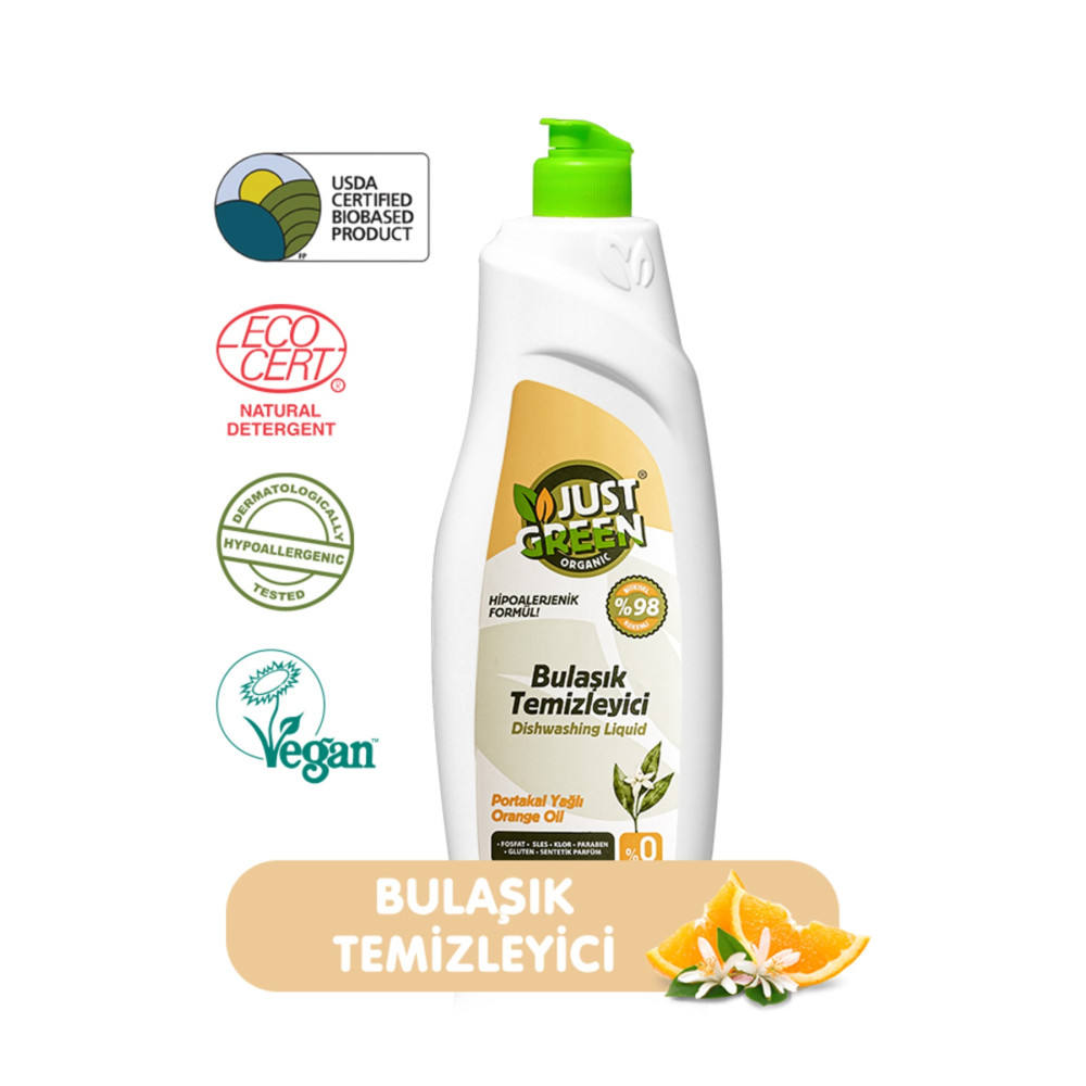 Just Green Organic Bulaşık Temizleyici 750 ml Bulaşık Yıkama Fiyatı