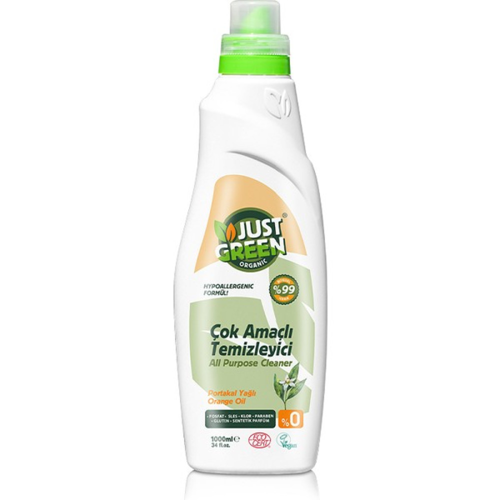 Just Green Organic Yüzel Temizleyici 1000ml Parlatıcı ve Temizleyiciler Fiyatı