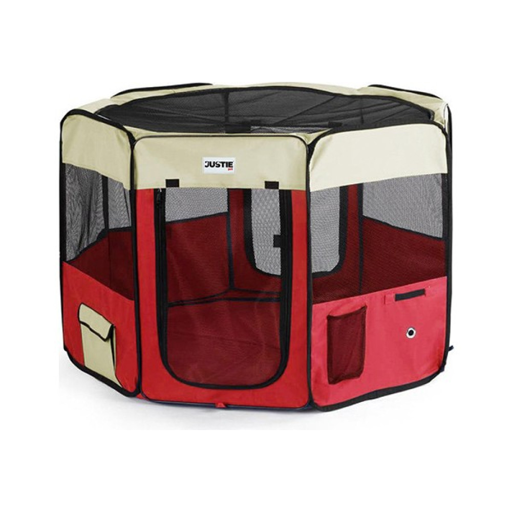Justie Pet Katlanabilir Kedi Köpek Çadır, Pet Park, Oyun Alanı - Medium 96x96x61 - Kırmızı Evcil Hayvan Ürünleri Fiyatı