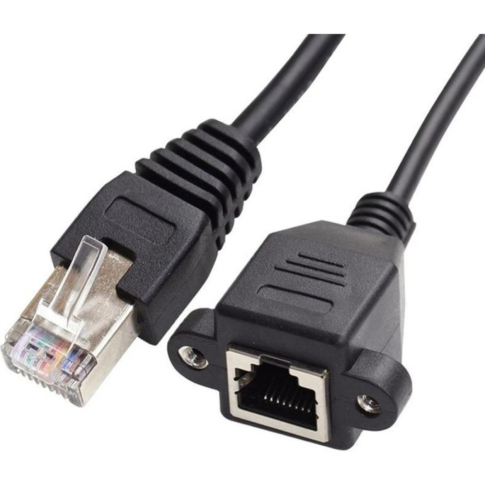 JustQuality 30CM Panel Tipi Montaj RJ45 Erkek To RJ45 Dişi Uzatma Lan Kablosu Ağ / Network Kablosu Fiyatı