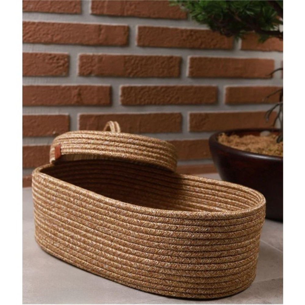 Jüt Hasır Sepet Oval Kapaklı Organizer 30X20 - 140 Sepet Fiyatı