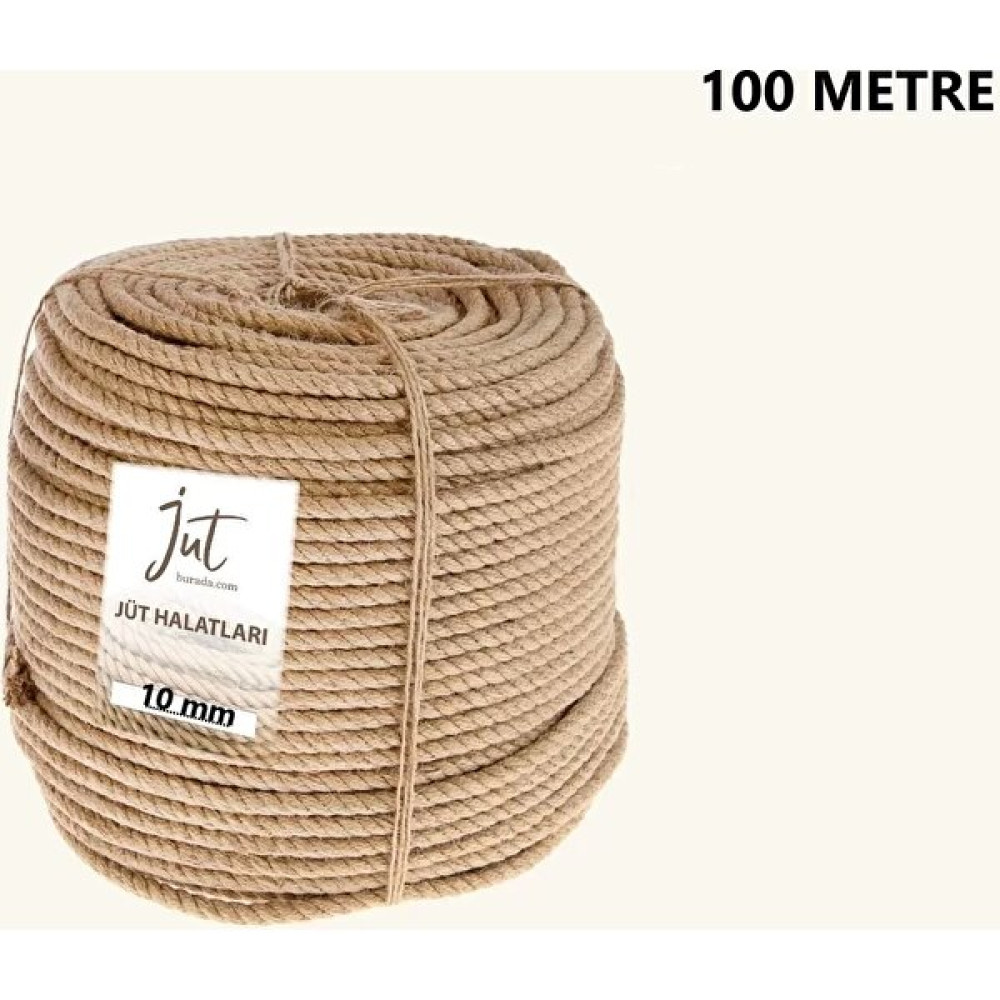 Jütburada Jüt Halat 10 mm 100 Metre Hasır Dekor Süsleme Ip Oyun & Hobi Fiyatı
