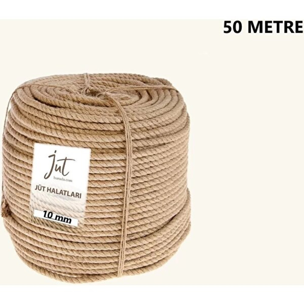 Jütburada Jüt Halat 10 mm 50 Metre Hasır Dekor Süsleme Ip Oyun & Hobi Fiyatı