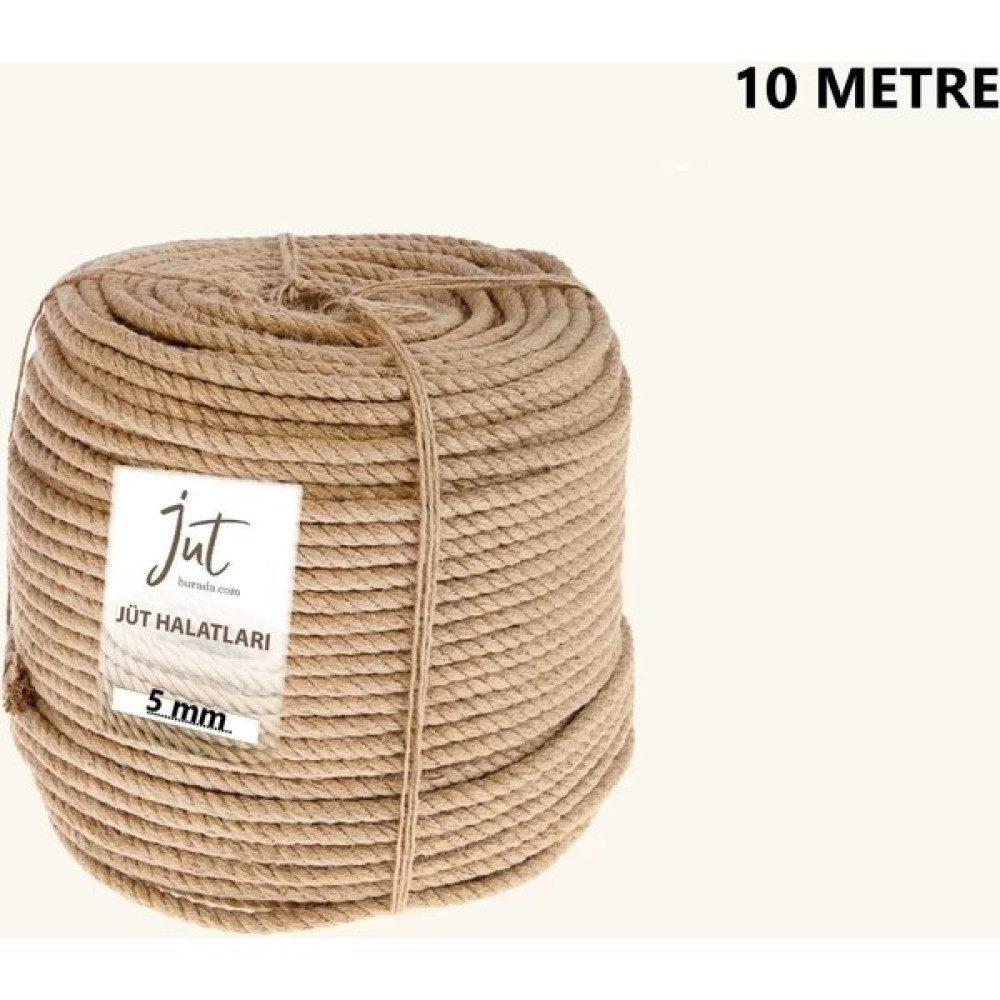 Jütburada Jüt Halat 5 mm 10 Metre Hasır Dekor Süsleme Ip - 92 Oyun & Hobi Fiyatı