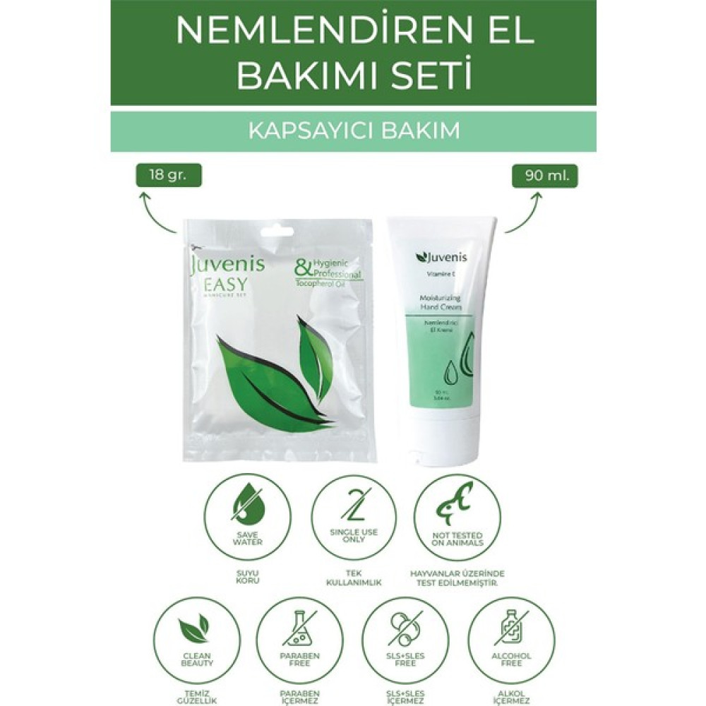 Juvenis Kozmetik El Kremi ve Manikür Seti E Vitaminli Çatlak tı 2'li Nemlendiren El Bakım Seti El Bakımı Fiyatı