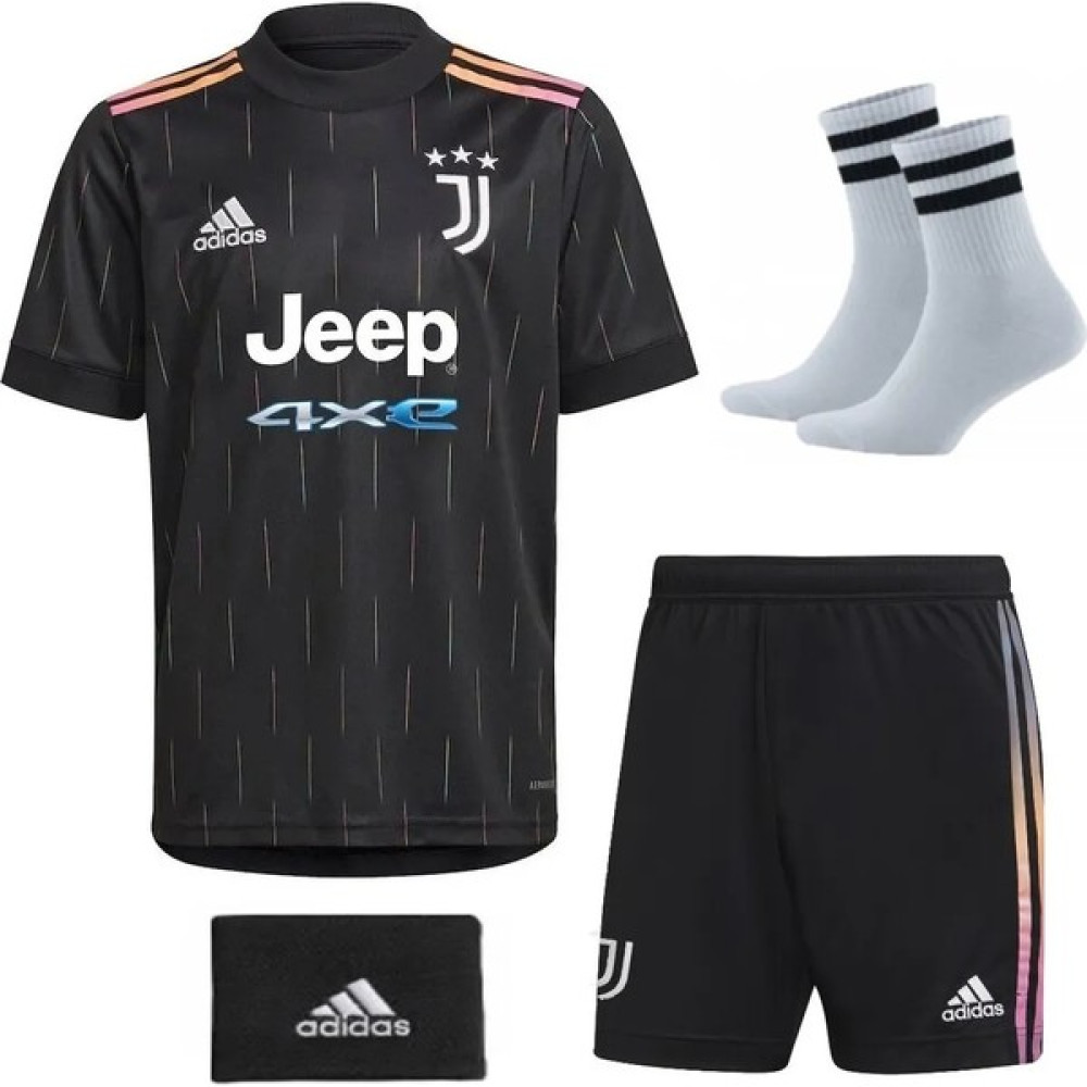 Juventus Ronaldo Deplasman 4 Lü Set 21/22 Sezon Retro Siyah Çocuk Futbol Forması Futbol Malzemeleri Fiyatı