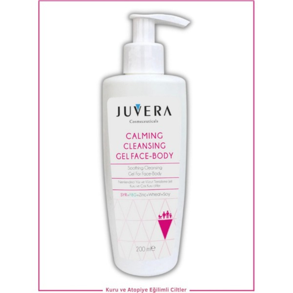 Juvera Cosmeceuticals Nemlendirici Yüz ve Vücut Temizleme Jeli - Calming Cleansing Gel Face-Body 200 ml 8682665350021 03 Makyaj Temizleyicileri Fiyatı