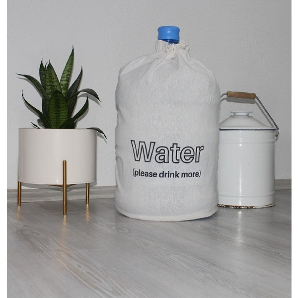 Juzk Solutions Beyaz Damacana Kılıfı Water Please Drink More Baskılı Mutfak Tekstili Seti Fiyatı