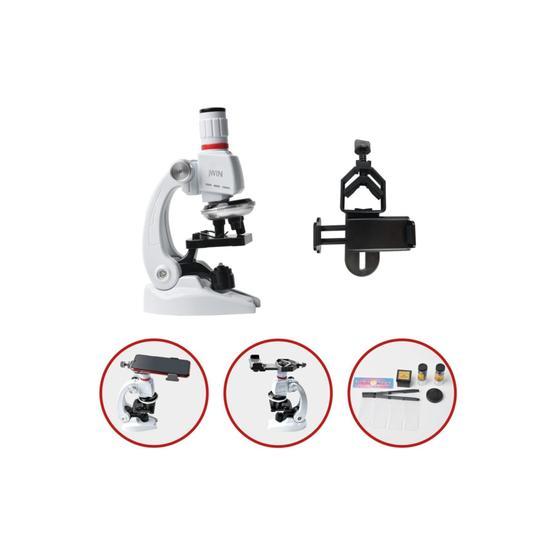 Jwin JM-452M Beyaz Mobil Uyumlu Mikroskop Seti