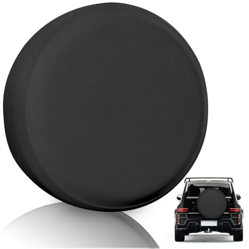 K-Musculo Spare Tire Cover,Faux Leather RV Spare Tire Cover, Waterproof Anti-UV Tire Cover RV Accessories for RV/Truck/Trailer/SUV. (Black 27"-29" Dia) Oto Dış Aksesuar & Yedek Parça Fiyatı