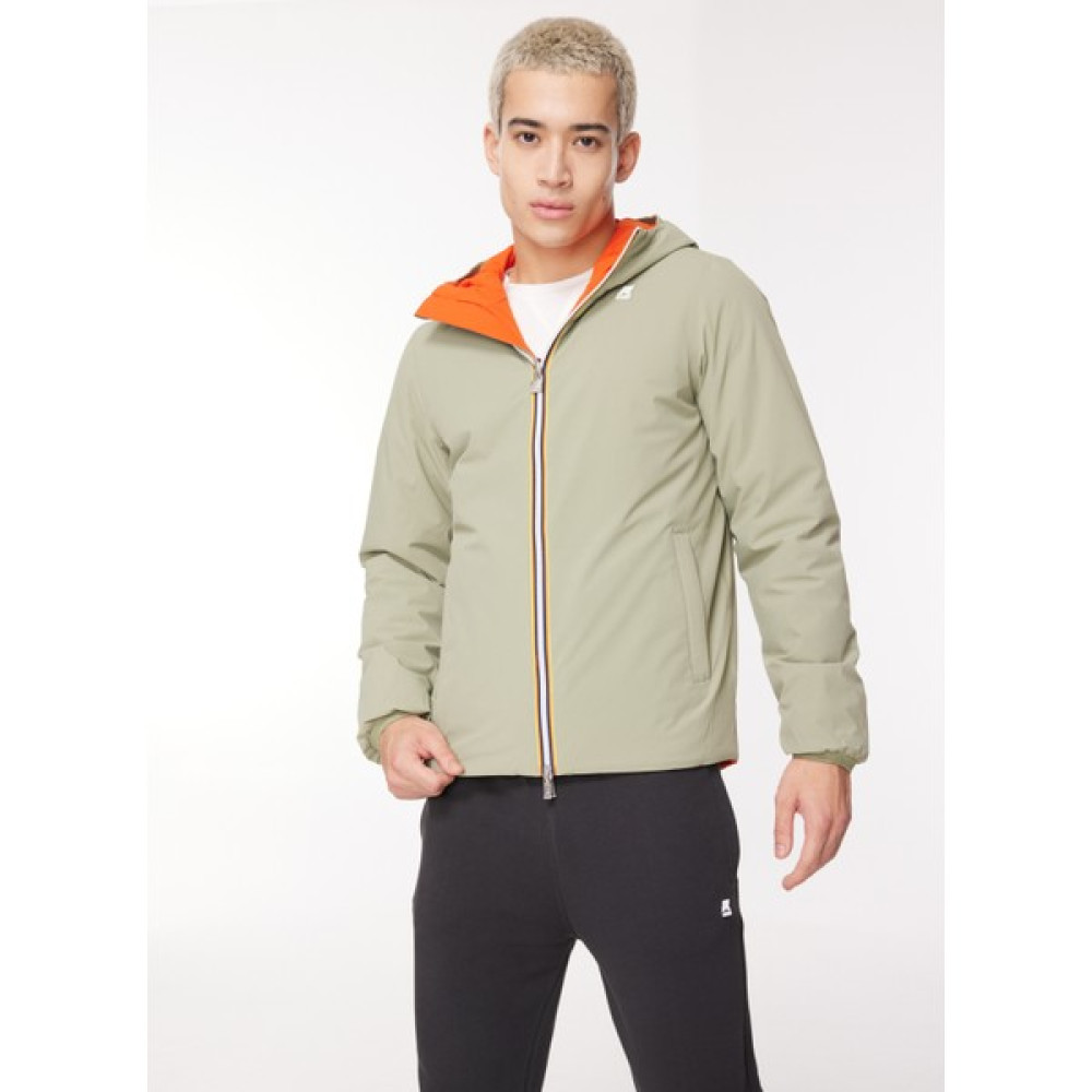 K-Way Yeşil - Turuncu Erkek Mont K21253W_JACK Warm Double Erkek Mont Fiyatı