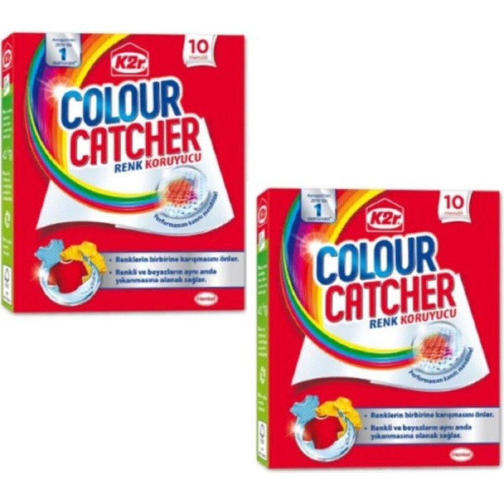 K2R Colour Catcher Renk Koruyucu Mendil 10'lu 2 Paket Kağıt Mendil Fiyatı
