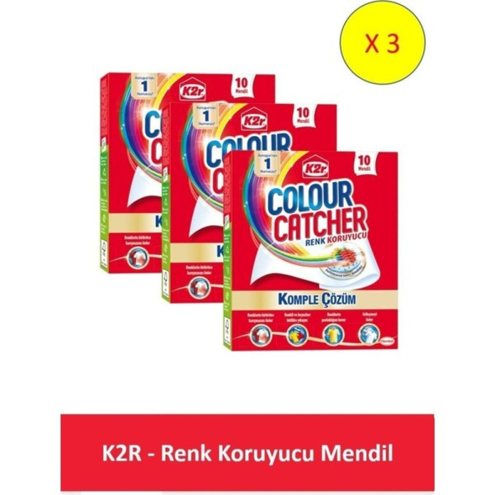 K2R K2R Renk Koruyucu Mendil 10'lu 3lü Kağıt Mendil Fiyatı