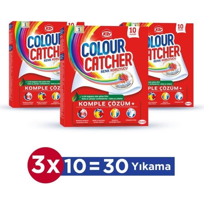 K2R Renk Koruyucu Mendil 10'lu X 3 Paket Diğer Fiyatı