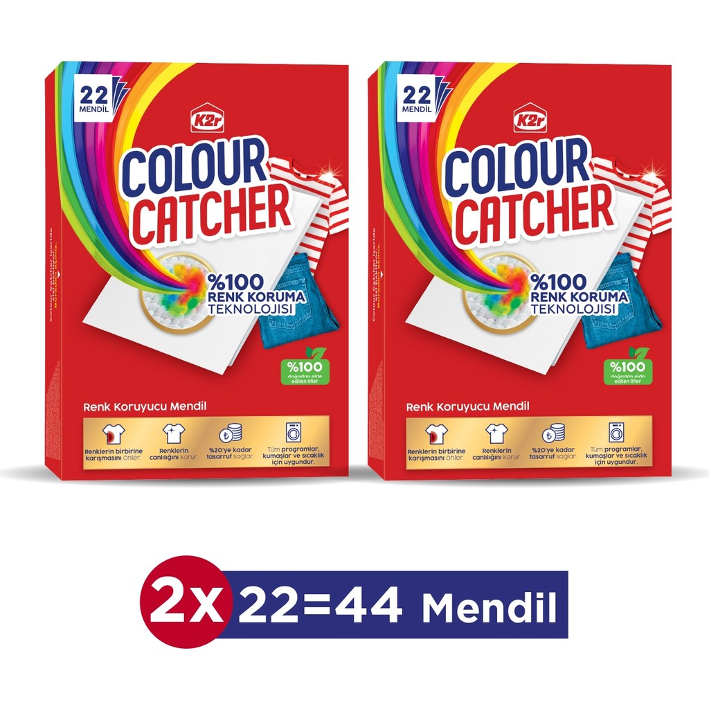 K2R Renk Koruyucu Mendil 22'li x 2 Adet Diğer Fiyatı
