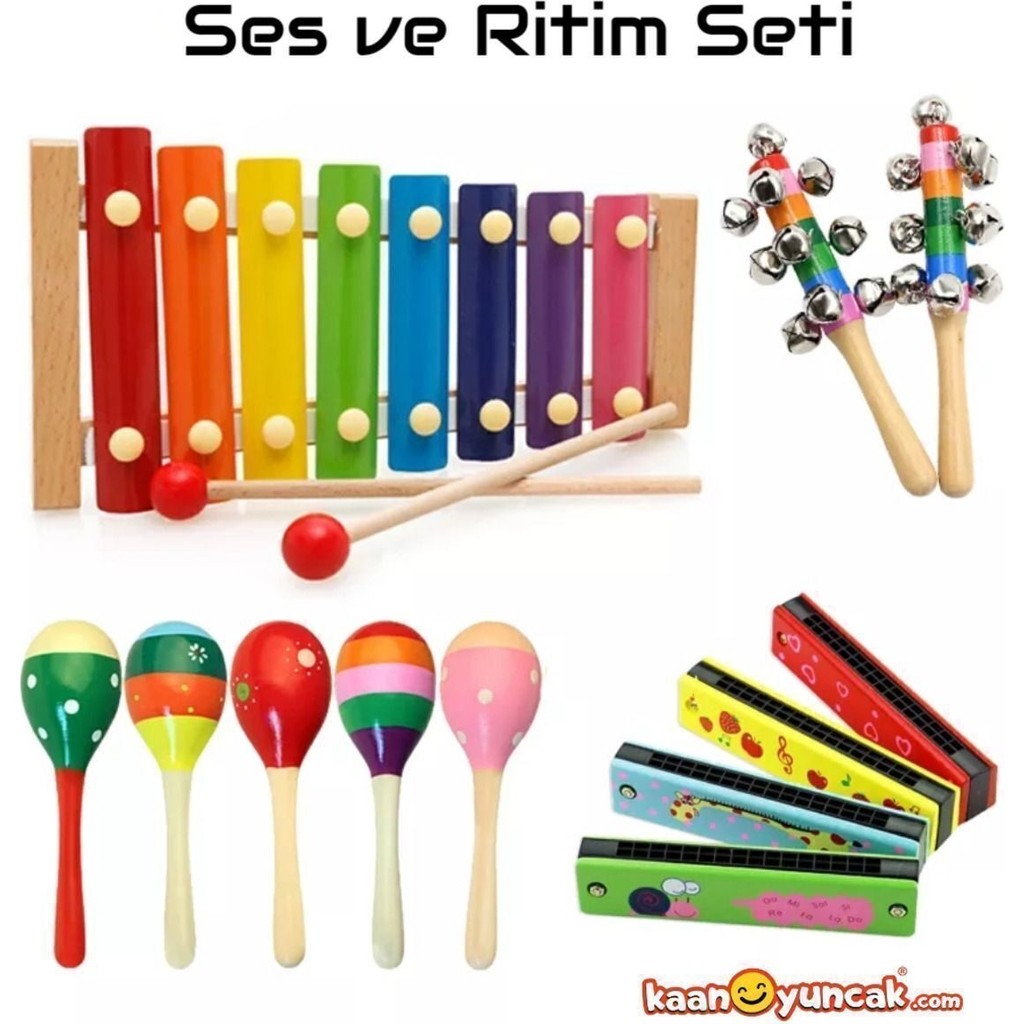 Kaan Oyuncak Elite Ahşap Ses ve Ritim Oyuncağı Seti Eğlenceli Tasarım ile 6+ Yaş Çocuklar İçin Eğitici Oyun Diğer Fiyatı