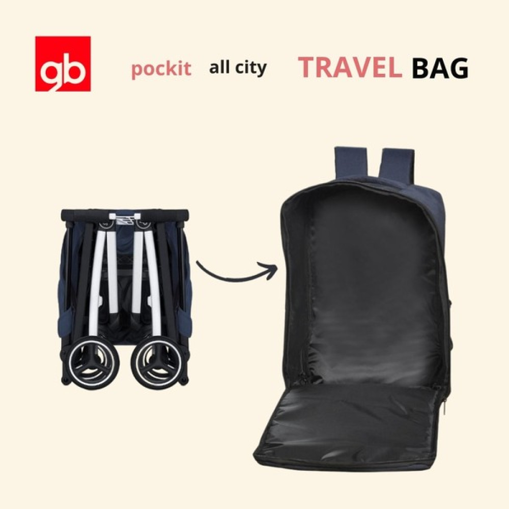 Kabin Boy GB Pockit All City Bebek Arabası Taşıma Çantası (Blue Plus Fabric) - Lacivert Bebek Arabası ve Pusetler Fiyatı