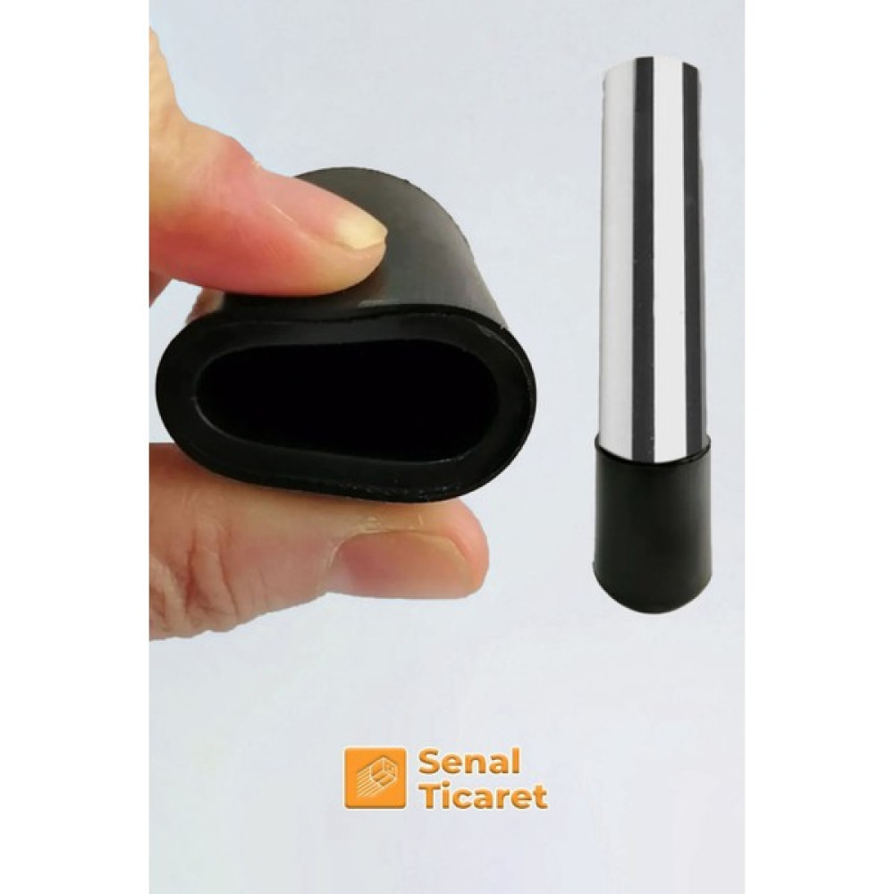 KACAR 16 Adet Siyah 21 mm Pvc Sandalye Profil Ayak Pabucu Sessiz Yumuşak Sandalye Zemin Koruyucu Nalburiye & Hırdavat Fiyatı