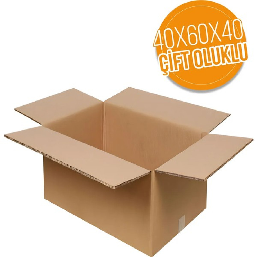 KACAR 3 Adet 40 x 60 x 40 50 kg Kapasiteli Çift Oluklu Kalın Karton Koli Çeyiz Kolisi Taşınma Kolisi Nalburiye & Hırdavat Fiyatı