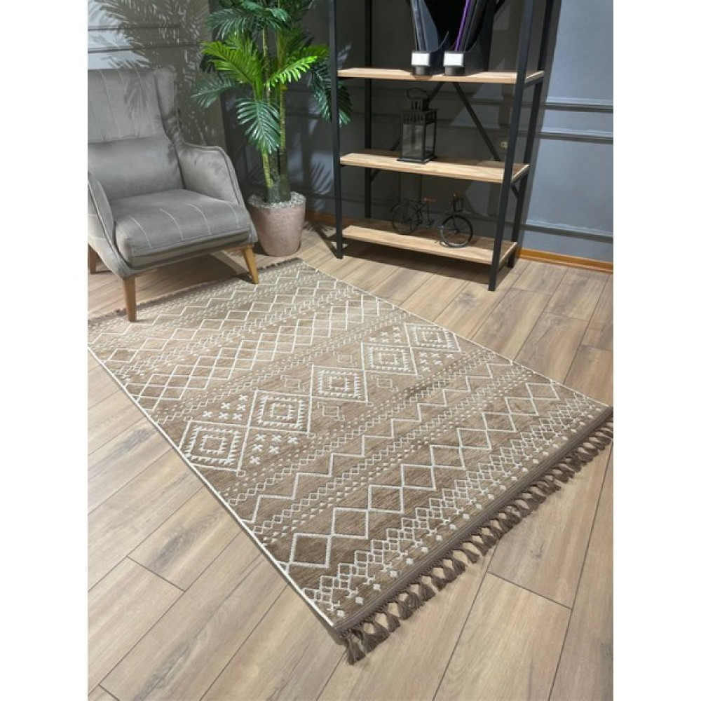 Kader Home Garden Kilim Halı - 80 x 300 cm - Kahverengi Kilim Fiyatı