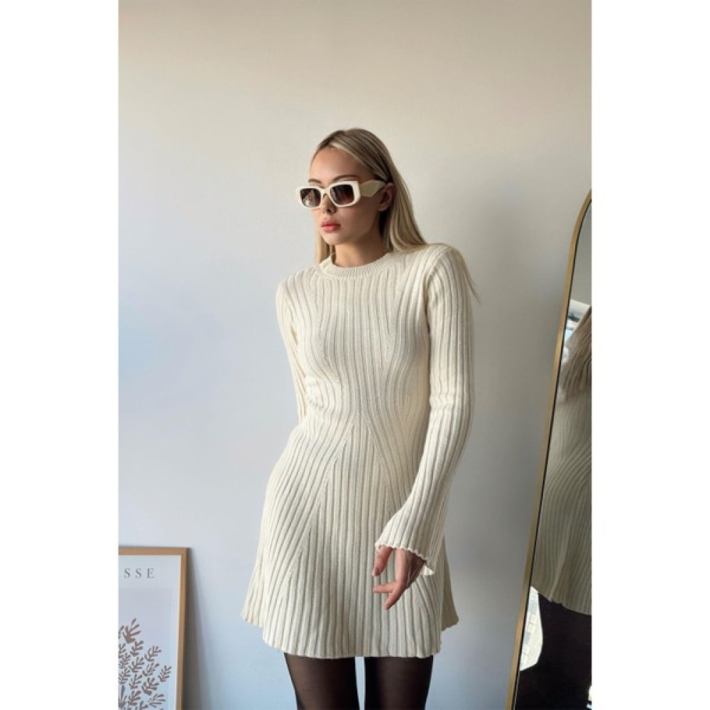 Kadife Butik Mini Triko Elbise Taş Elbise Fiyatı