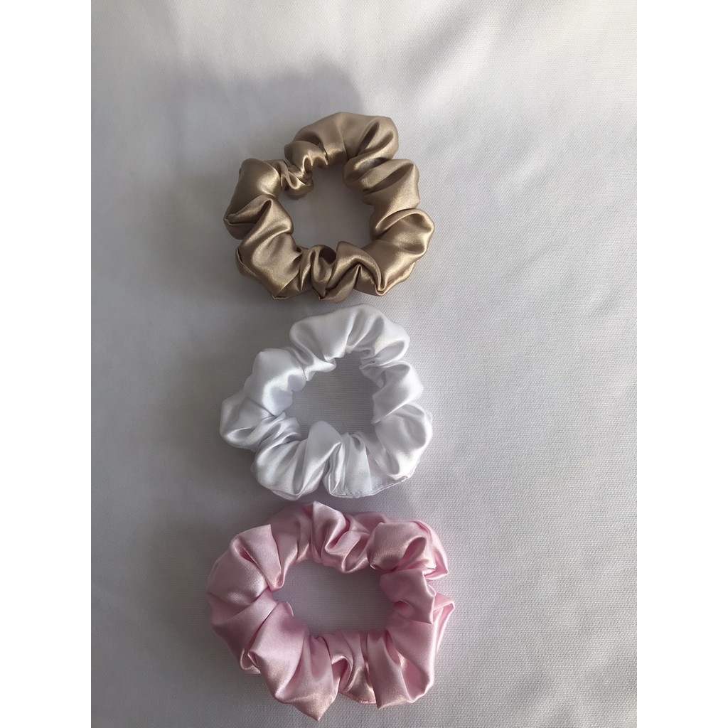 Kadın 3^lü Saç Saten Scrunchie Lastikli Simit Toka Seti Toka, Taç & Saç Bandı Fiyatı