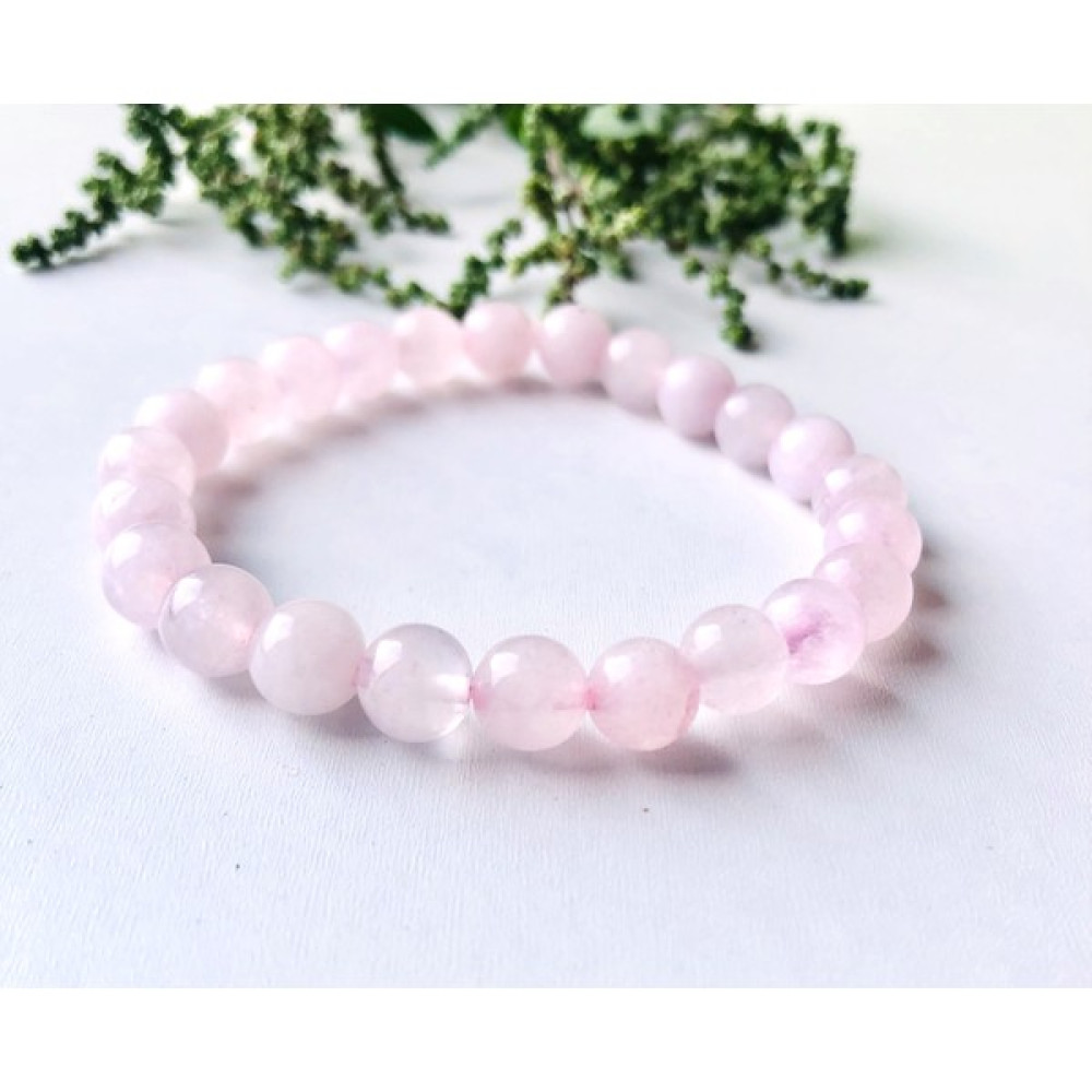 Kadın Girişimci Ve Üretim Kooperatifi Pembe Kuvars Taşı Bileklik - 8 mm Saat ve Bileklik Aksesuarı Fiyatı