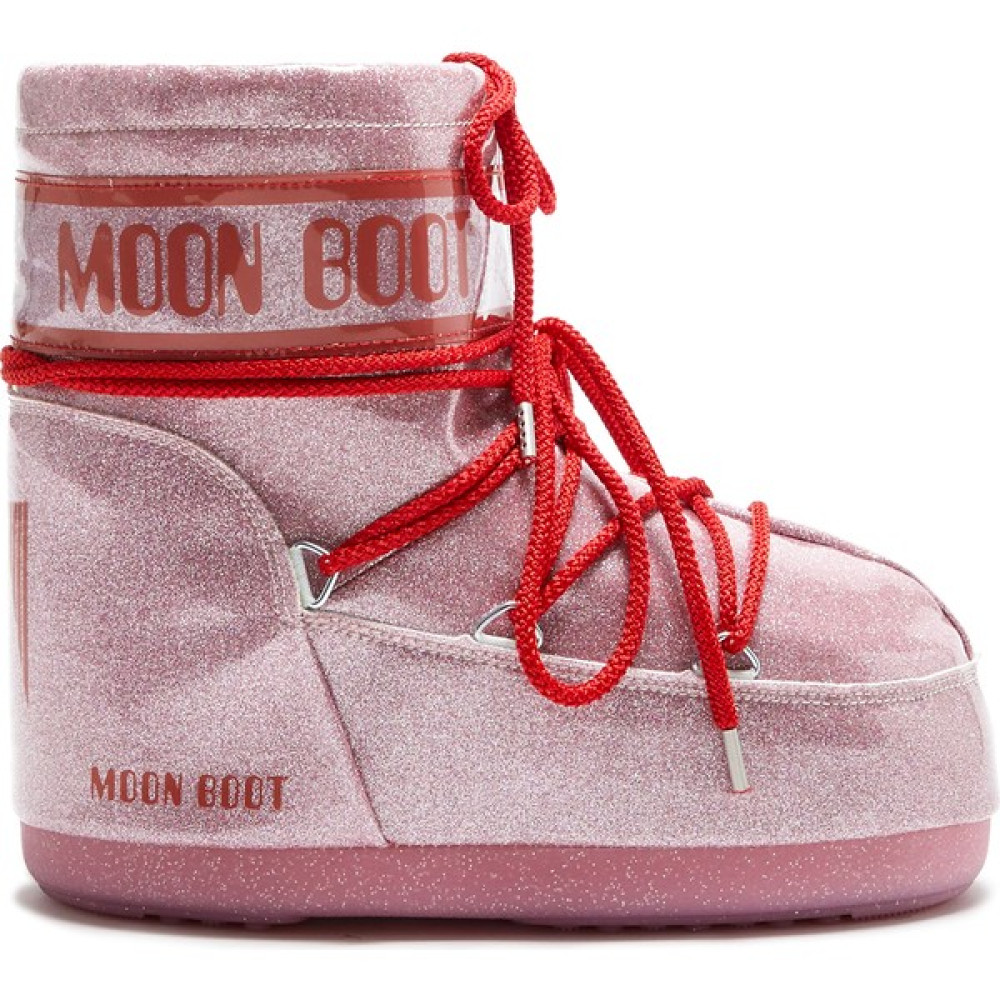 Kadın Kar Botu 14094400-003 Moon Boot Icon Low Glıtter Pink Kadın Botları Fiyatı