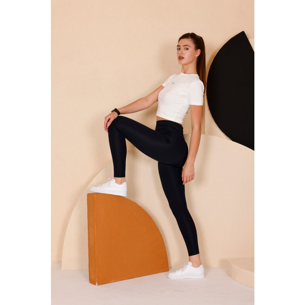Kadın Lacivert Yüksel Bel Slim Fit Tayt - 3060 Tayt Fiyatı