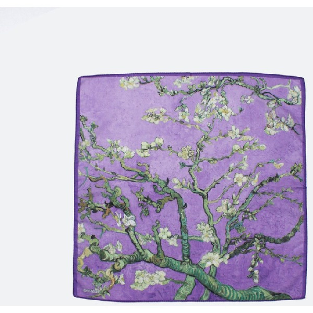 Kadın Mor Fular Bandana Van Gogh Almond Blossoms Eşarp Fiyatı