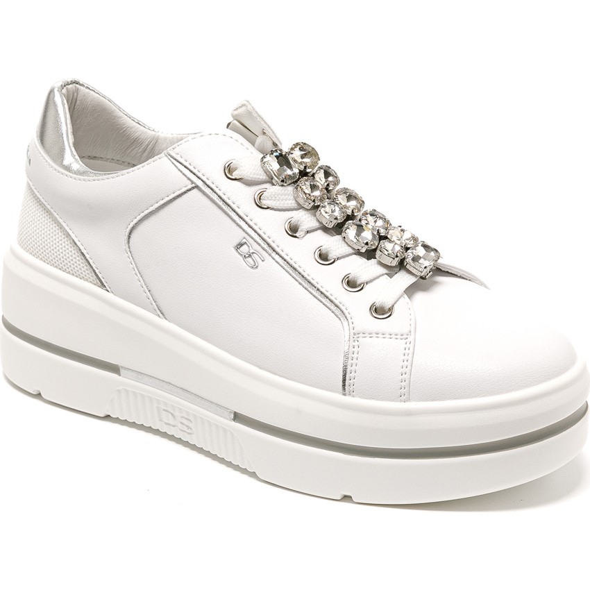 Kadın Sneaker ( Günlük) 185550DM Donna Serena Tomaıa 5550DM Bianco Argento Ayakkabılar ve Çantalar Fiyatı
