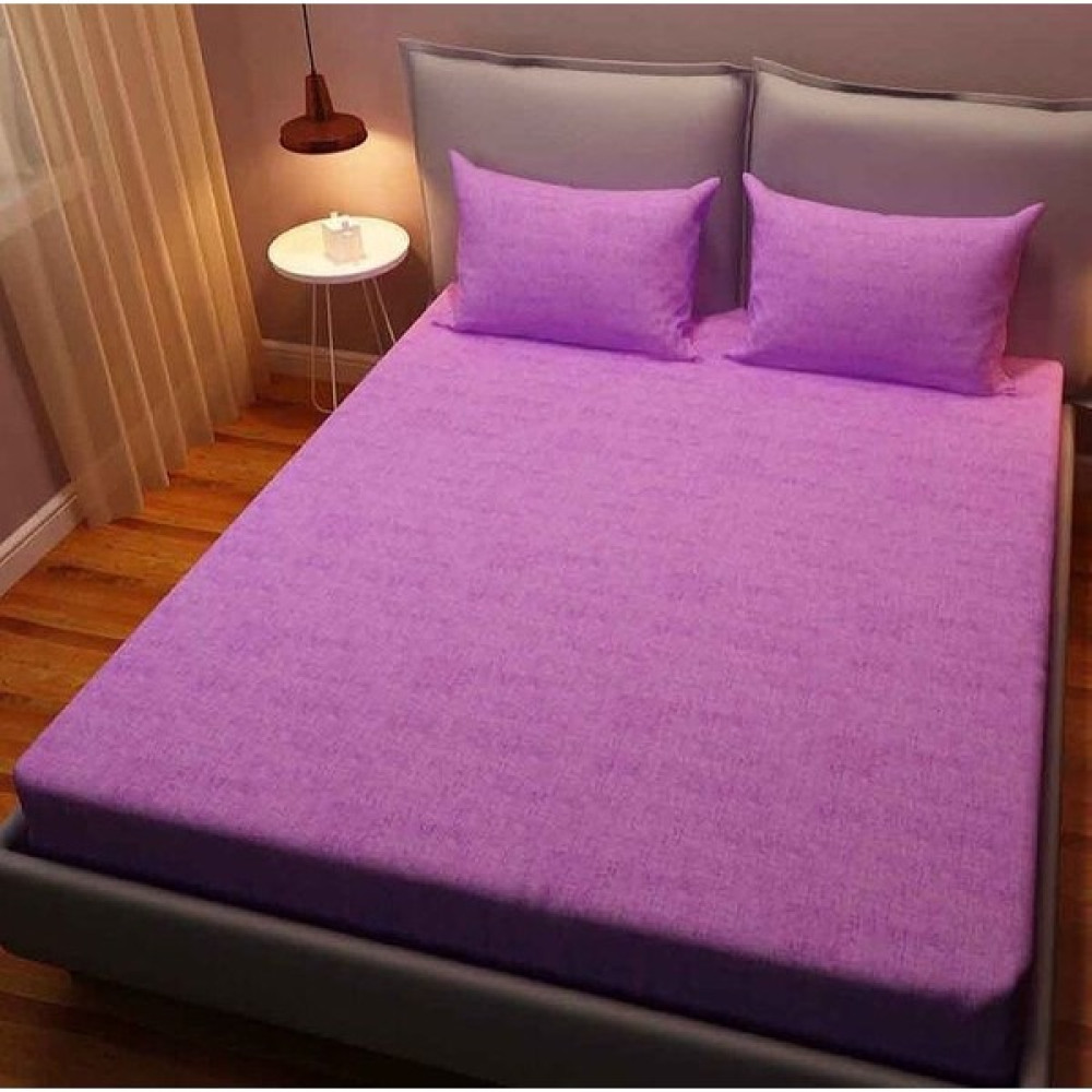 Kadınca Dükkan Çift Kişilik Ranforce Lastikli Çarşaf Seti - 160 x 200 cm - Mor Çarşaf Fiyatı
