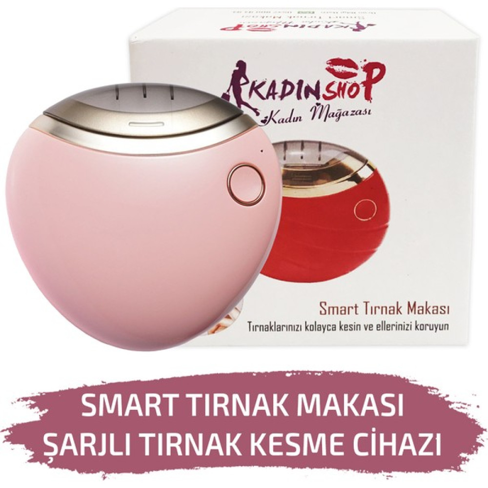 Kadınshop Smart Tırnak Makası Şarjlı Tırnak Kesme Cihazı Tırnaklar Için Akıllı Manikür Makinesi Pembe Manikür / Pedikür Malzemeleri ve Setleri Fiyatı