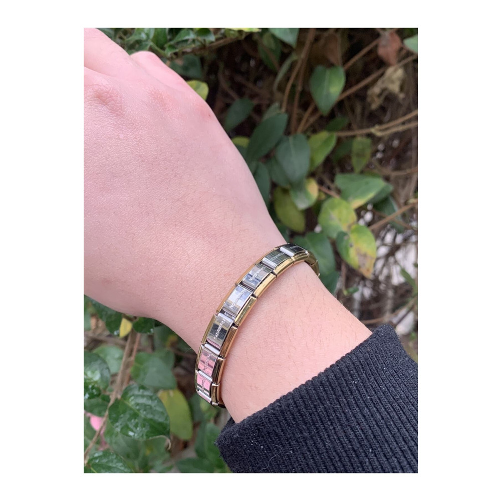 Kaeria Accessory Çelik Altın Gümüş Italyan Charm Esnek Bileklik 19 Beden Çelik Bilezik Fiyatı