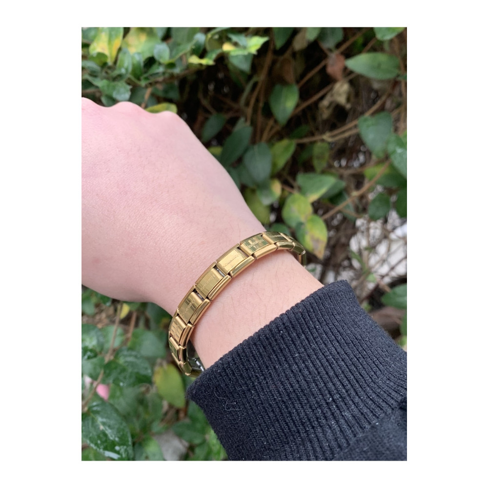 Kaeria Accessory Çelik Altın Italyan Charm Esnek Bileklik 17 cm Beden Çelik Bilezik Fiyatı