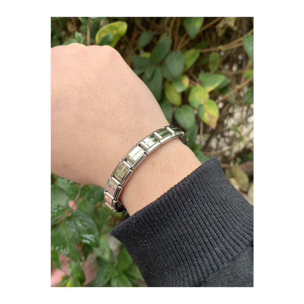 Kaeria Accessory Çelik Gümüş Italyan Charm Esnek Bileklik 17 cm Beden Çelik Bilezik Fiyatı