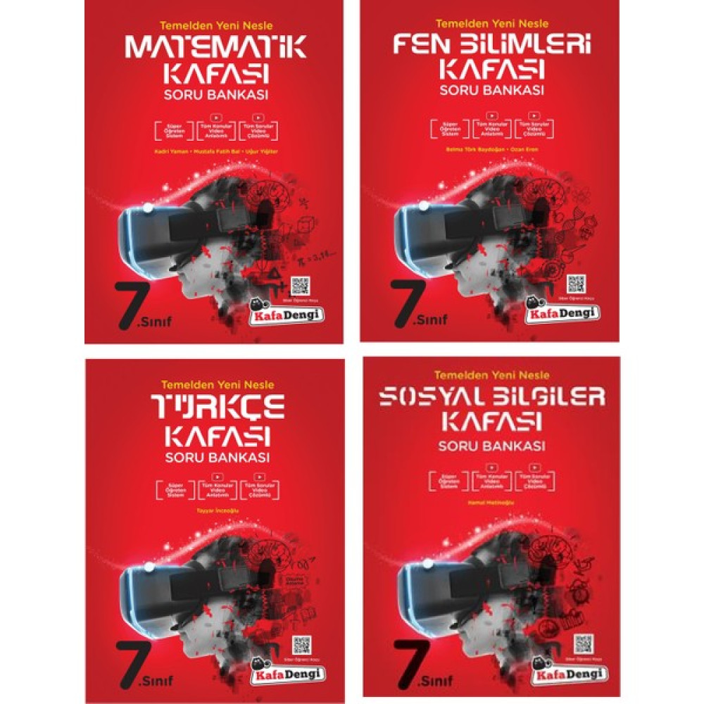 Kafa Dengi 7. Sınıf Kafası Soru Bankası Seti Tam Set 4 Kitap Yeni 2022 Kaynak Kitapları Fiyatı