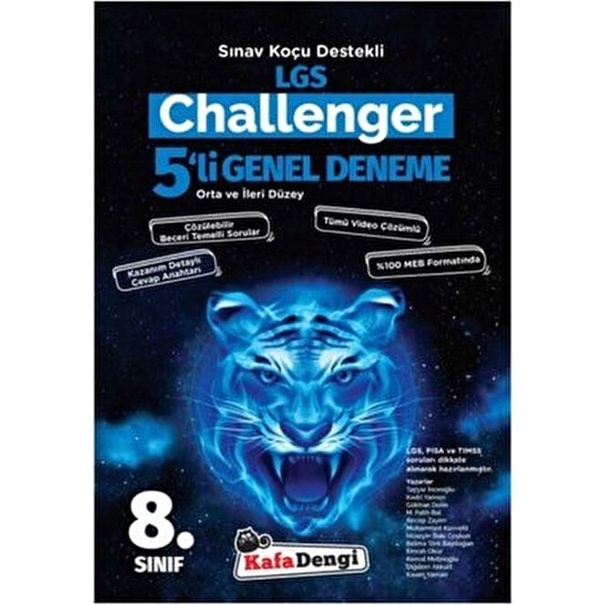 Kafa Dengi 8. Sınıf Lgs Challenger 5 Li Genel Deneme Kafa Dengi Yayınları Tüm Dersler Fiyatı